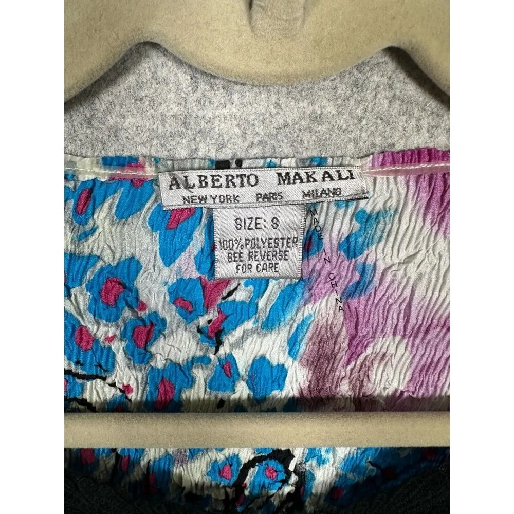 Alberto Makali Small Women Top Long Sleeve Crinkle Lace Fairy Whimsigoth Y2k - Image 3