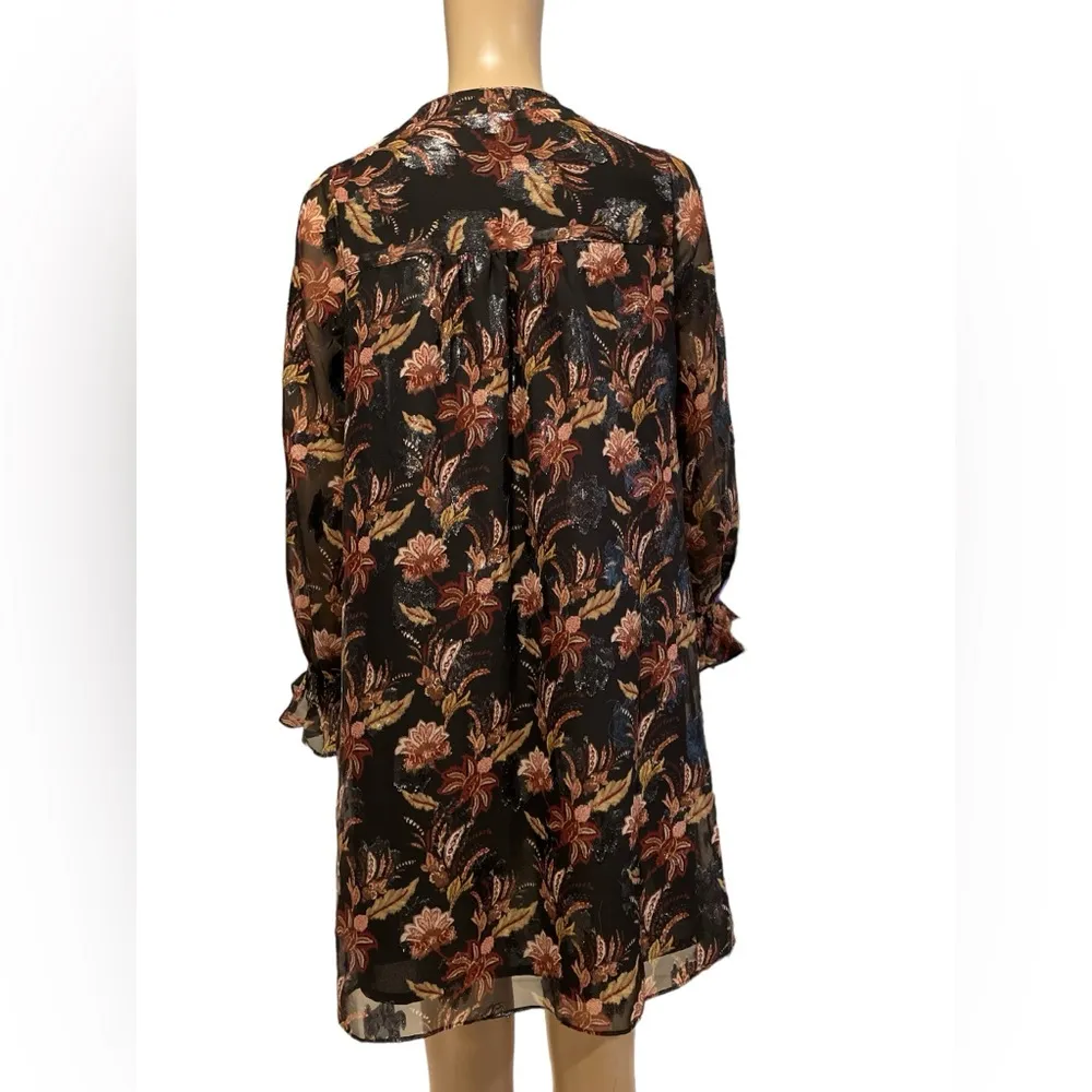Nwot French Connection Desta lame smock dress size S - Image 8