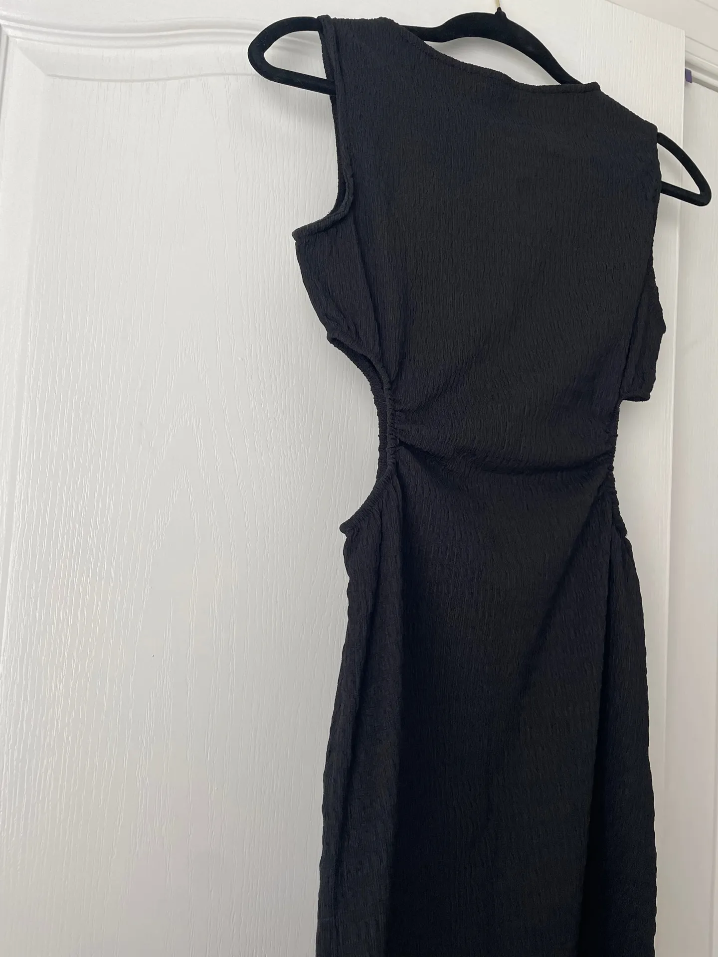 Black Cut-Out Shein Dress Mini - Image 3