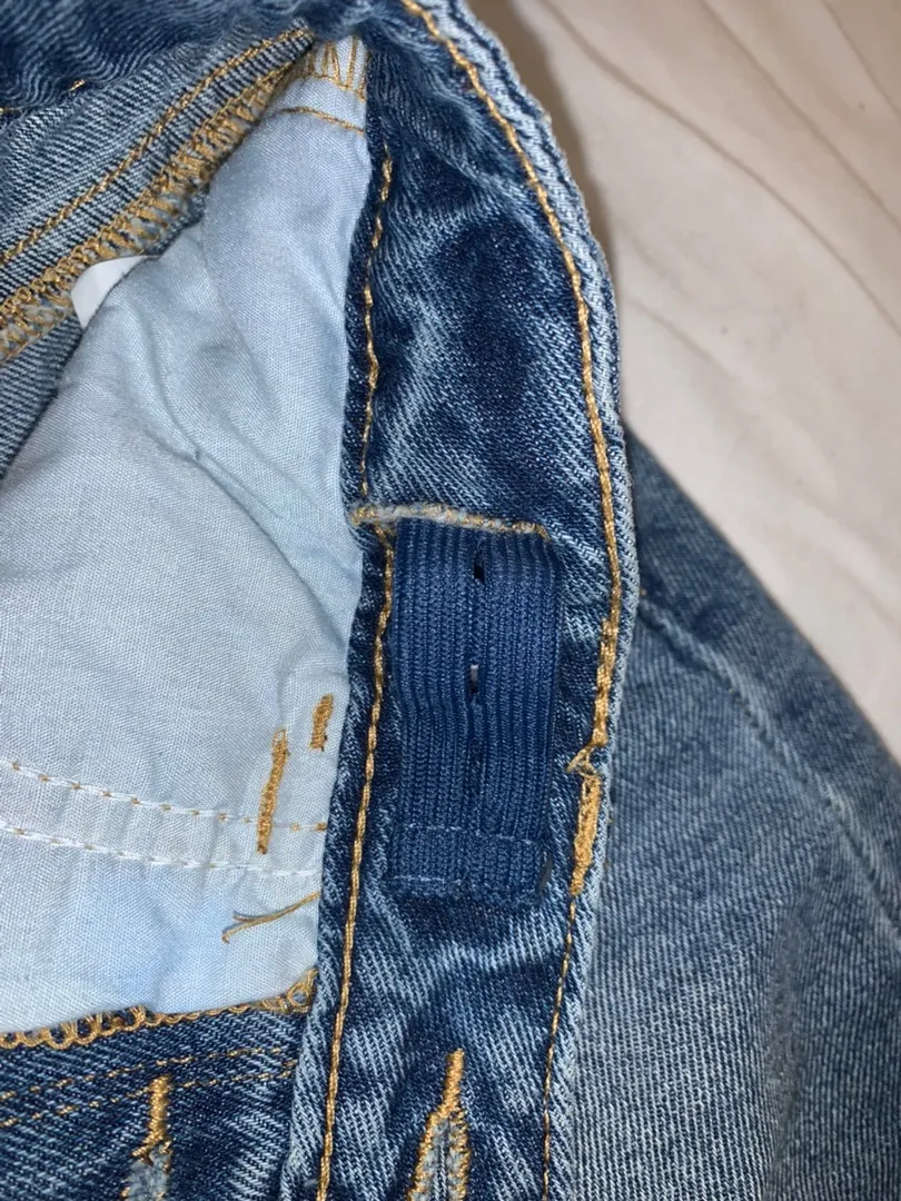 Ripped Denim Skirt - Image 5