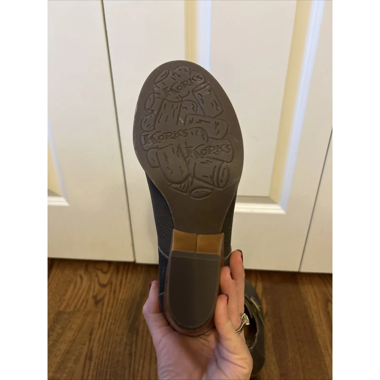 Korks By Kork-Ease Womens Little Leather Monk Strap Booties Size 7.5 New w/o Box - Image 5