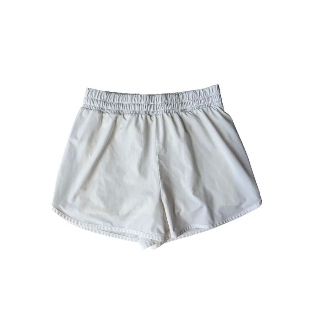 Beyond Yoga White Stride Lined Shorts Size S - Image 5