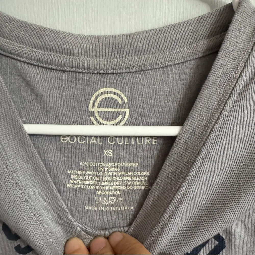 Amsterdam Netherlands Grey Crop Top Size XS Gray - Image 3