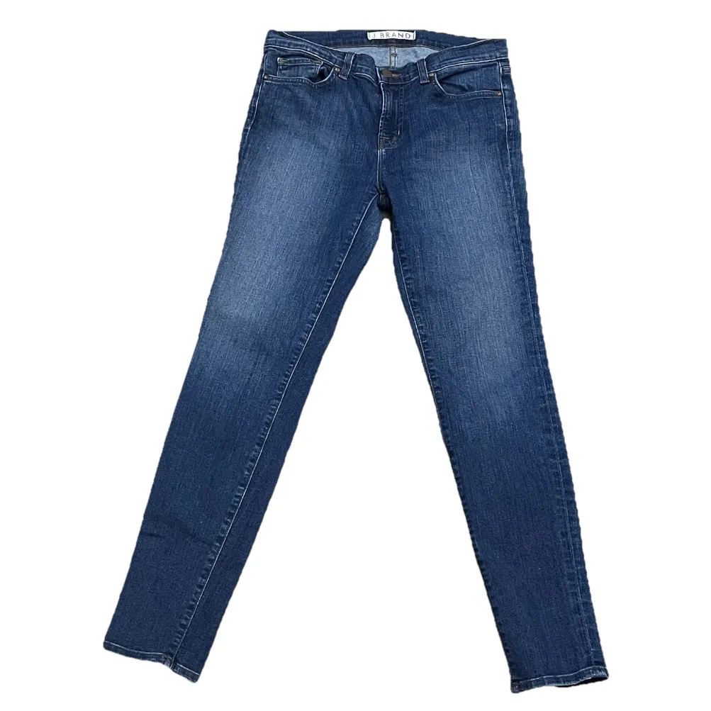 J Brand Low Rise Skinny Jeans Women’s Size 29 Dark Wash Stretch Denim Y2K Preppy - Image 2