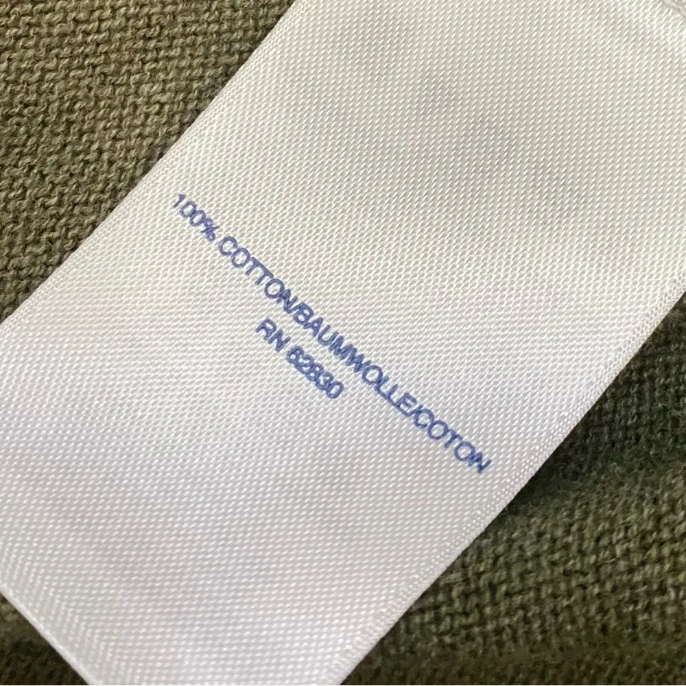 Green striped cotton open cardigan Size M - Image 8