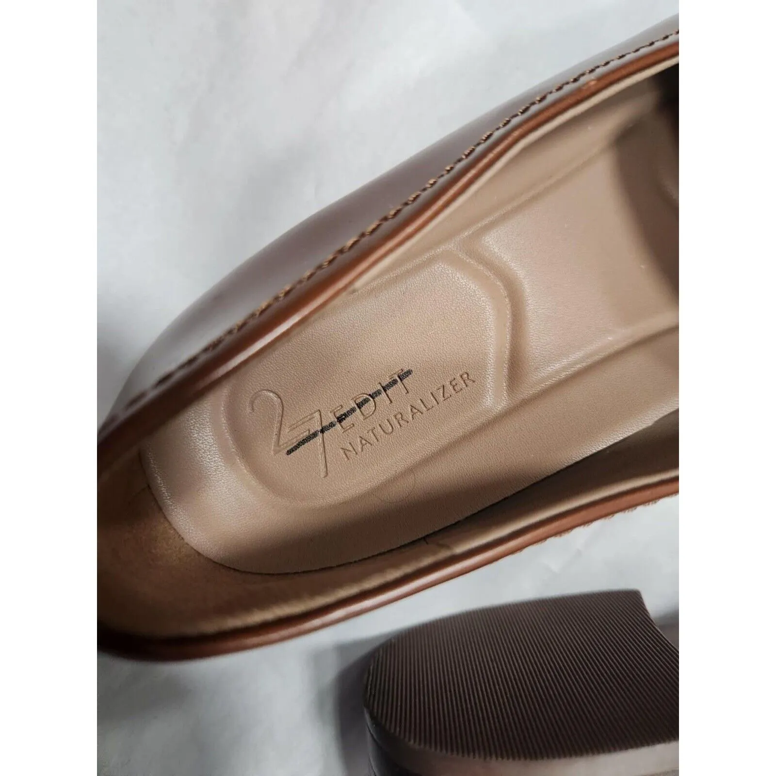 27 EDIT GEORGIANA LOAFER TAN Size 8M - Image 9