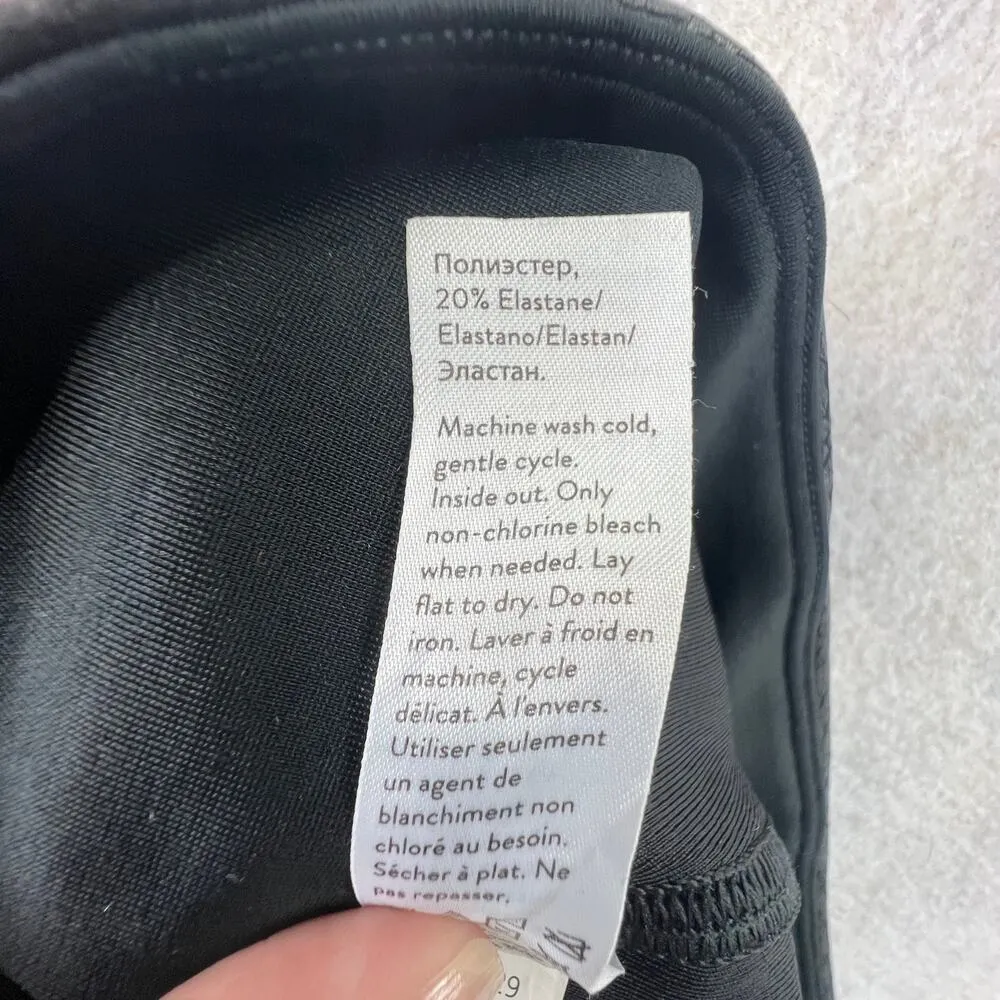 Spanx Snake Skin Faux Leather Legging Black Size S Mid Rise Skinny Leg Stretch - Image 6