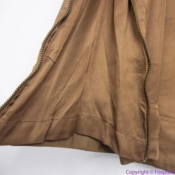 New Nicholas K x Free People Camel Brown Utility‎ Field Skirt, XS - Image 14