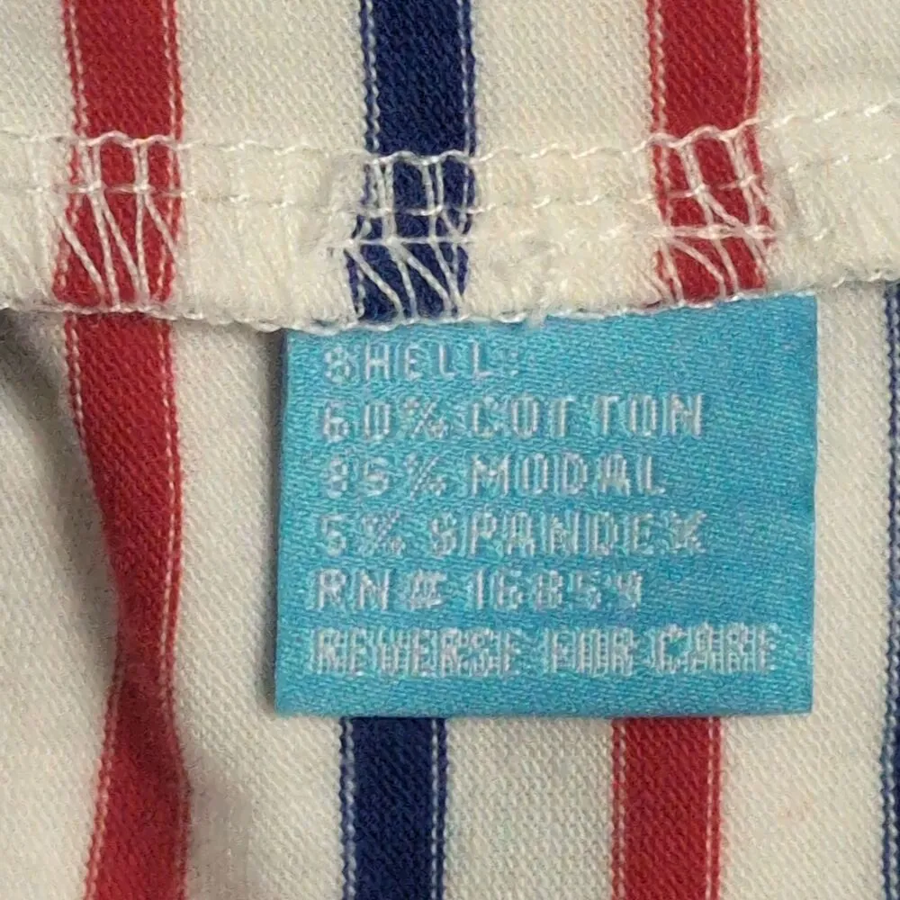 J McLaughlin Red Blue White Striped Sleeveless Nicola Tiered Dress Size M - Image 6