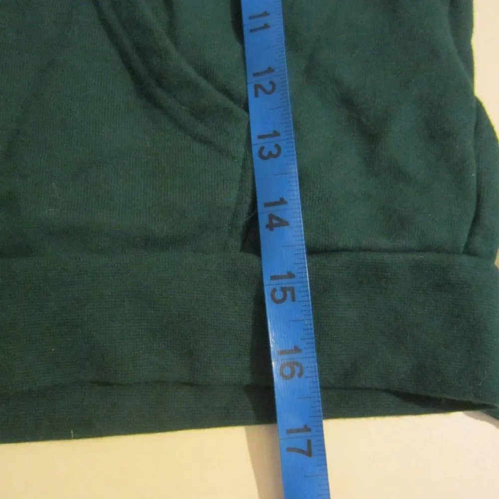 Forever 21 Cropped Athletic Wear Full Zip Up Green Hoodie With Pockets Size M - Image 12