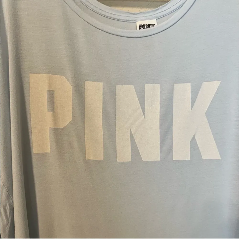 Victoria Secret PINK Light Blue Knit Long Sleeve Top - Image 2