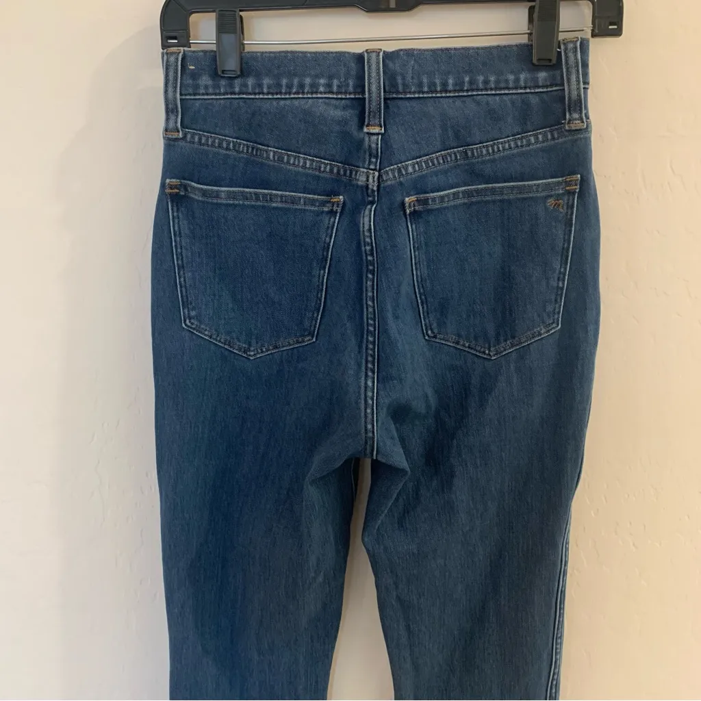 Madewell 11” Roadtripper Skinny High Rise Slit Hem Jeans Size 25 - Image 8