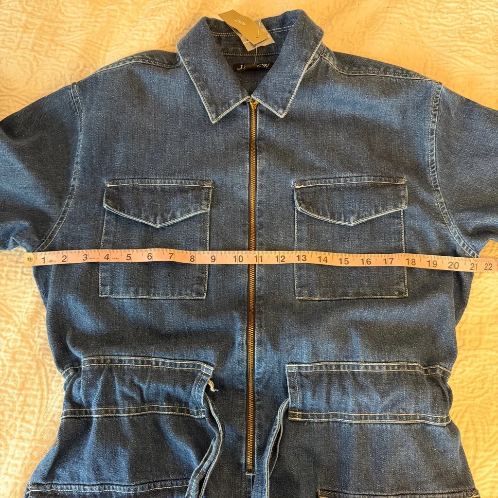 J. Crew Denim Utility Dress 6 NWT NEW - Image 8