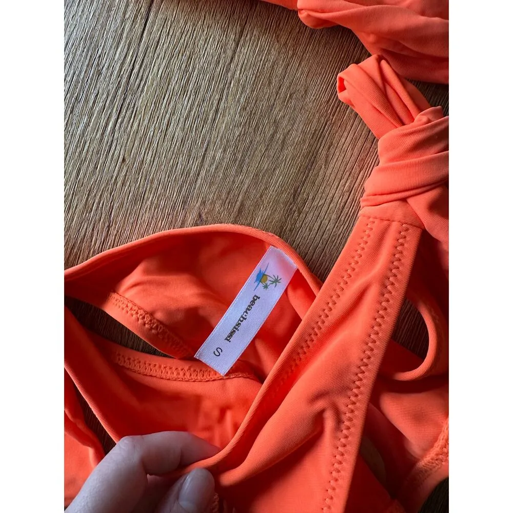 Beachsissi Coral Pink 2 Piece Bikini Set Size Small NWT - Image 2