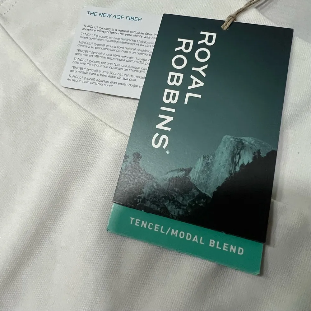 NWT Royal Robbins Essential Tencel White Sleeveless Tank Top XL - Image 4