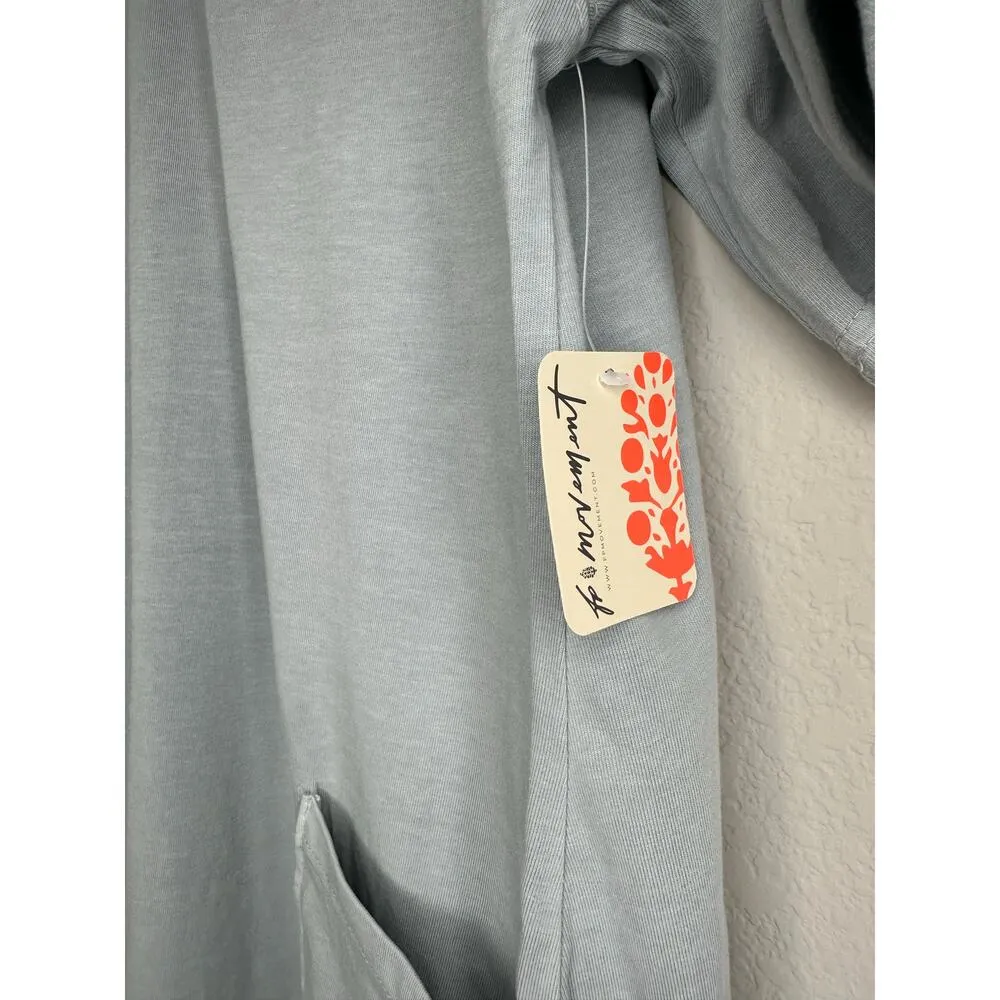 FREE PEOPLE MOVEMENT Hot Shot Tee Romper in Light Blue Grey Size XS - Image 7