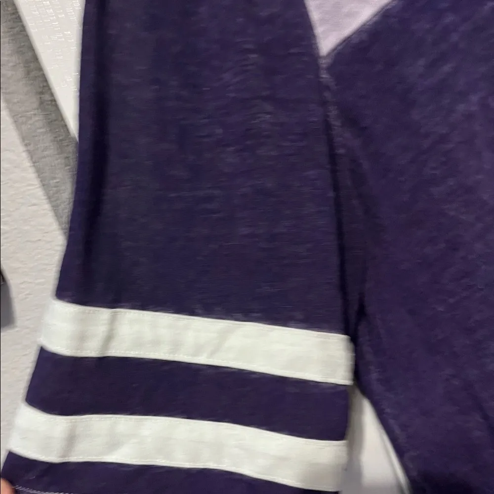 Lucky brand purple burnt out shirt in xl - Image 2