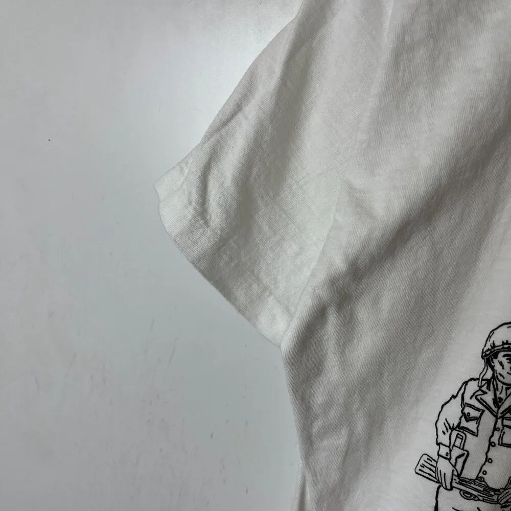 1996 American Veterans T Shirt Vintage 90s Large L White Graphic Tee - Image 4