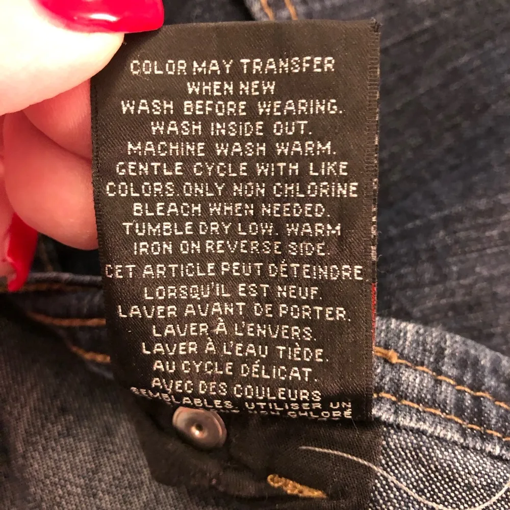 Straight Leg-Dark Wash Natural Fit Jeans, Size 18 - Image 5