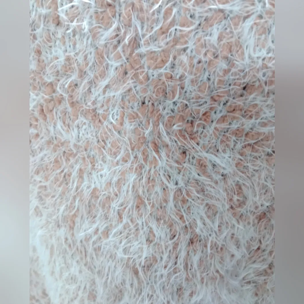 Sweater Women's Fuzzy Knit Turtleneck Tan Lion Marl Tan/Beige Size Large NWT - Image 7