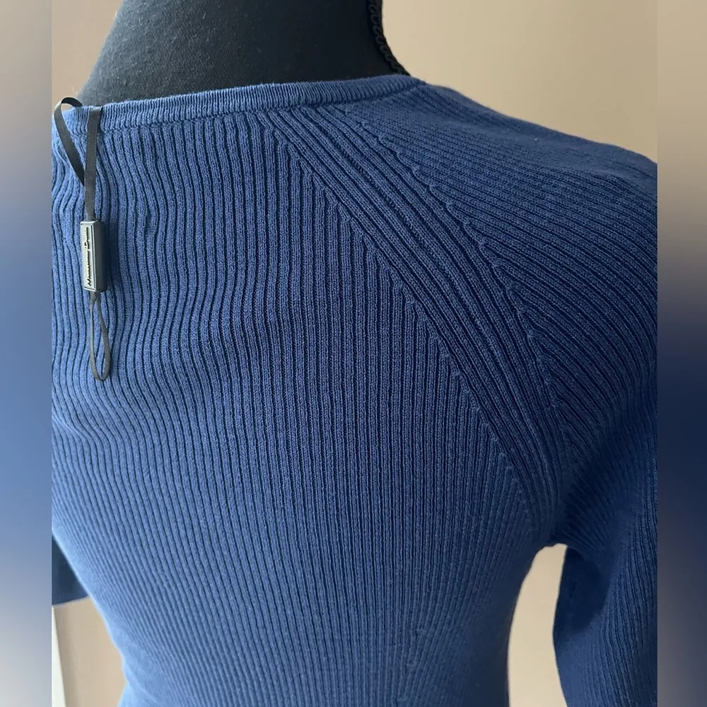 Massimo Dutti Sweater In Electric Blue NWT - Image 5