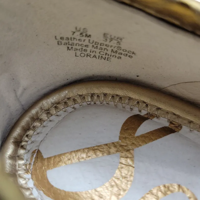 Sam Edelman Shoes Size 7.5 M Sam Edelman Loraine Loafer Leather Gold  Snakeskin Print - Image 10