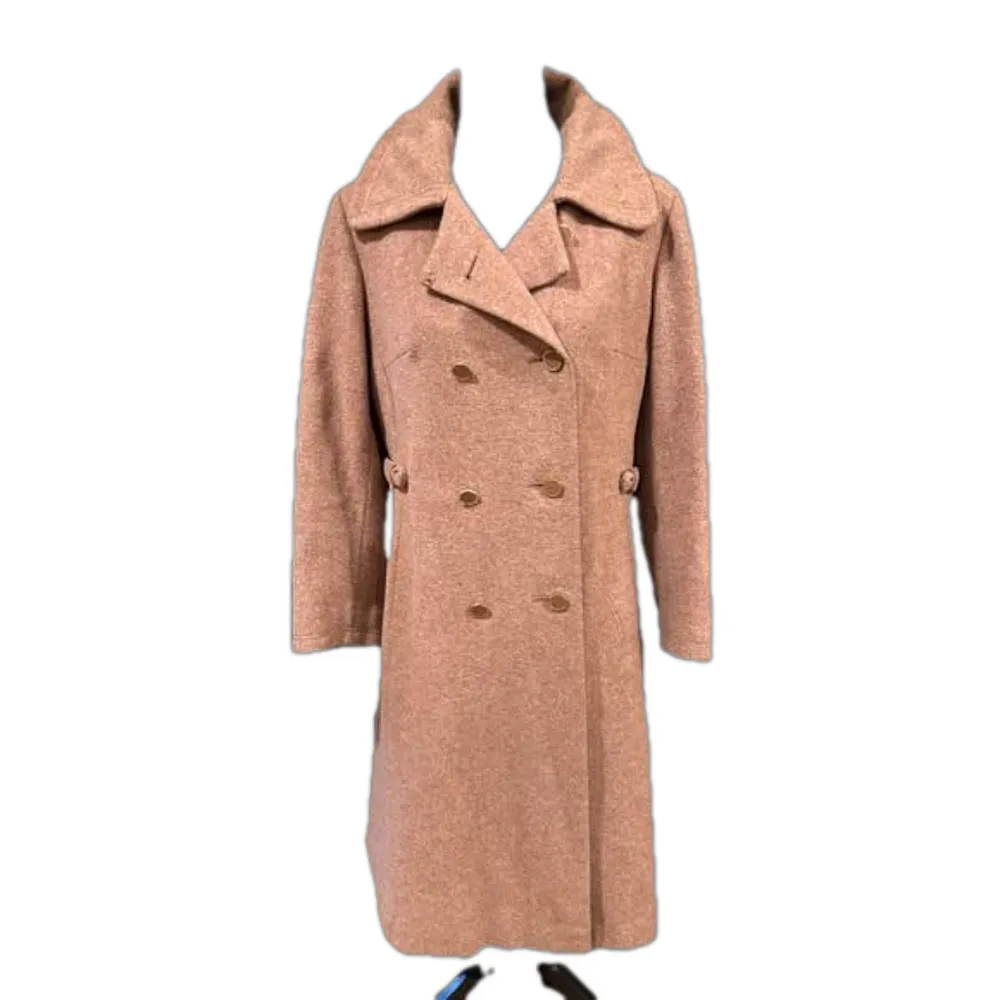 1960s Vintage Camels Hair 60s 100% wool Coat Jacket Sz L Tan Size L - Image 2