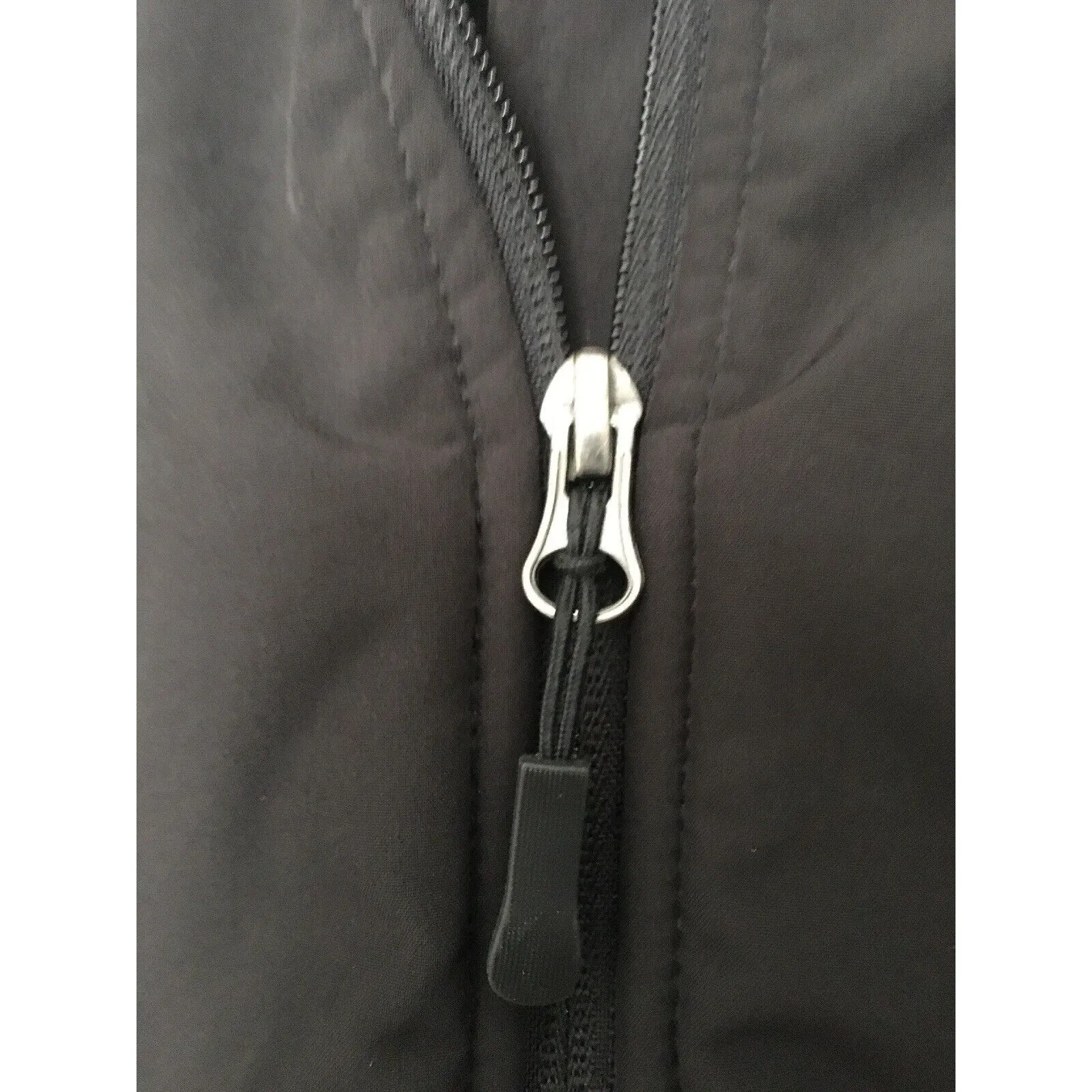 Food Lion Women’s Zip Up Jacket Coat Size Medium Black - Image 3