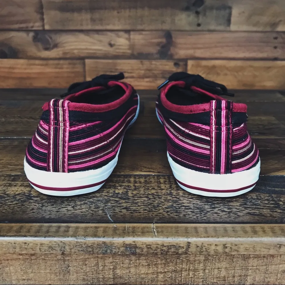 Y2K Striped Corduroy Sneaker Flats | Size 6.5 - Image 6