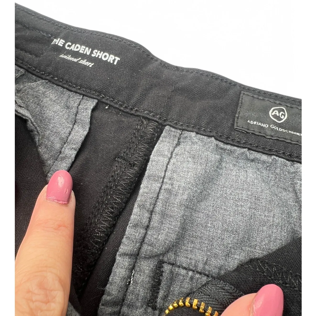 AG Adriano Goldschmied | 26 | Sulfur Black Twill Tailored Trouser Caden Short - Image 7