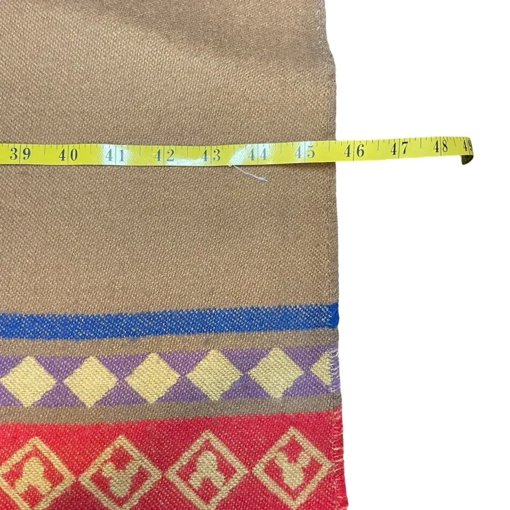 Disney Parks Brown Southwestern Shawl Poncho Mickey Mouse Fringe Epcot Cape‎ - Image 5