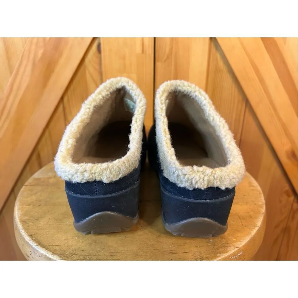 Sporto Navy Blue Suede Gabby Slip on Mule Clog Moccasin Size 11W - Image 4