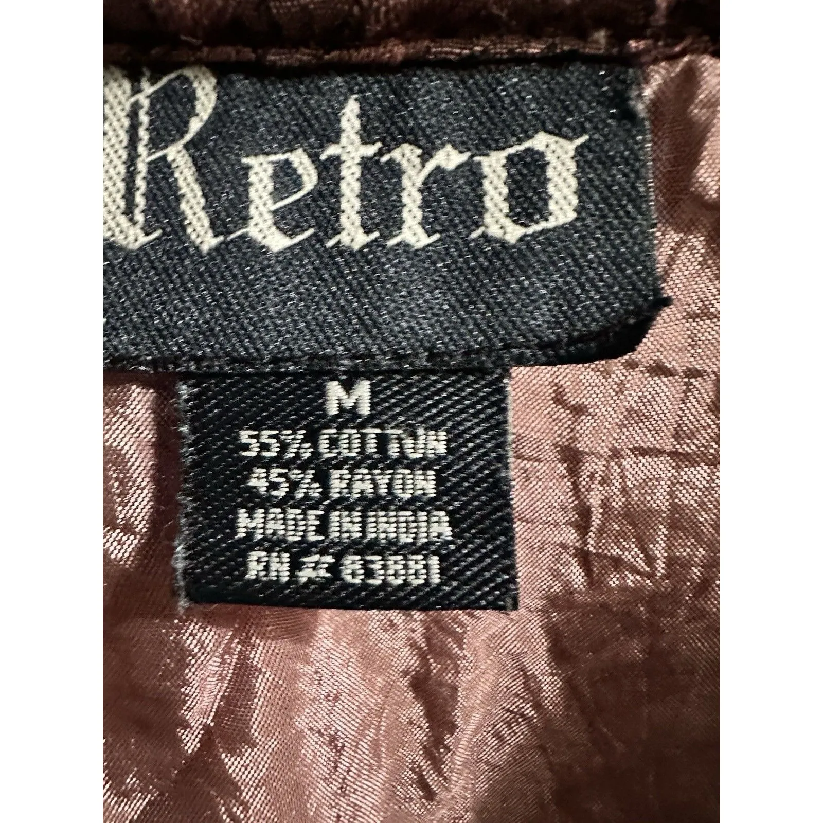 Original RETRO Brand Vintage Boho Tapestry Beaded Accent Jacket Blazer Size M - Image 9