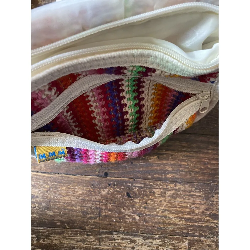 Artesanias Mexican Woven Flap Outer Pocket Unisex Boho Crossbody Colorful - Image 5