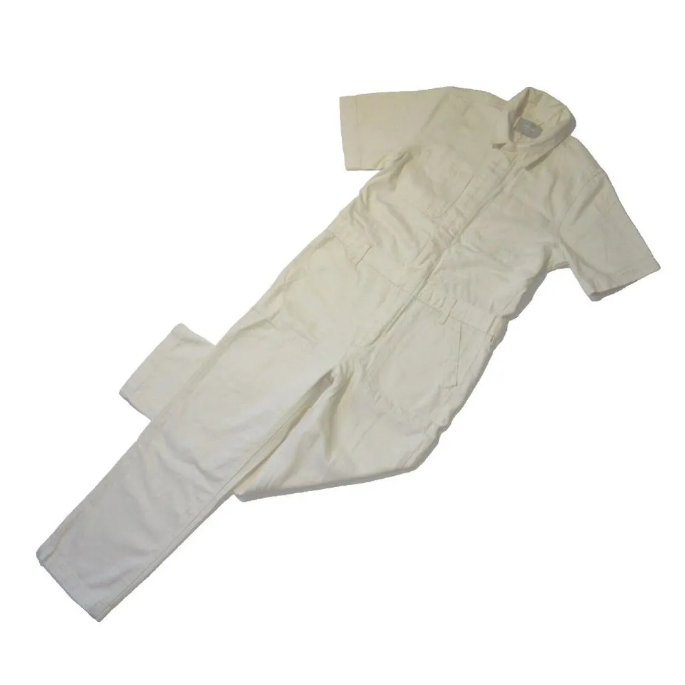 NWT Everlane The Supersoft Jean Coverall in Seeded Ecru Denim Cotton Jumpsuit 0 - Image 2