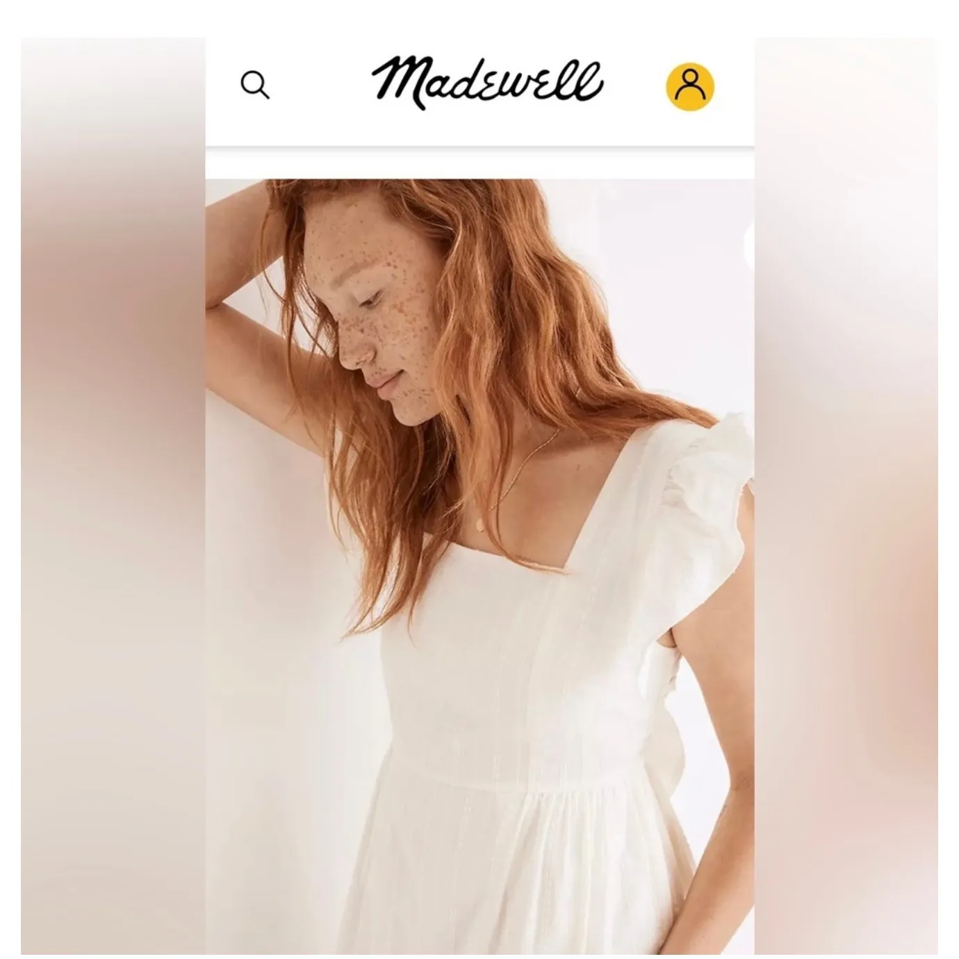 Madewell Ruffle-Strap Tiered Midi Dress - Textural Stripe XL (new) - Image 4