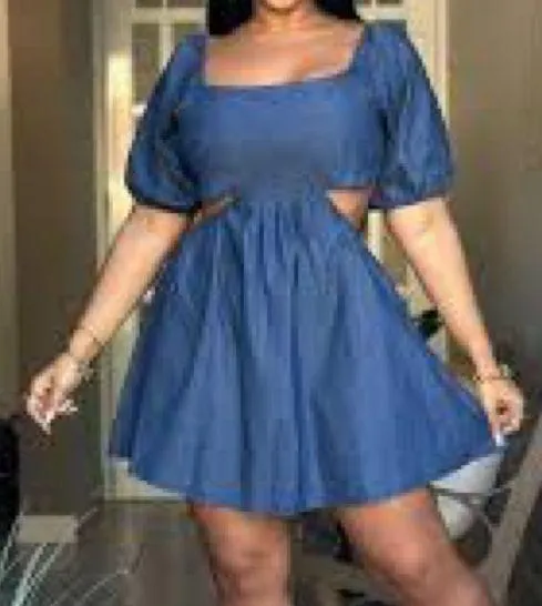 BOUTIQUE denim blue dress ✨ Size L - Image 2