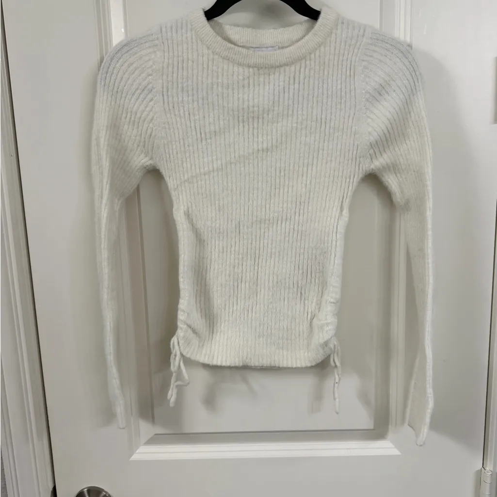 Princess Polly White Knit Sweater Size S/M - Image 2