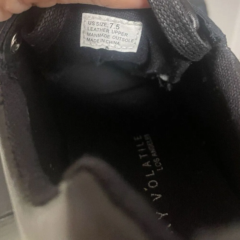 Very Volatile New Leather Platform Sneakers.  7.5.      LSHE158 - Image 4