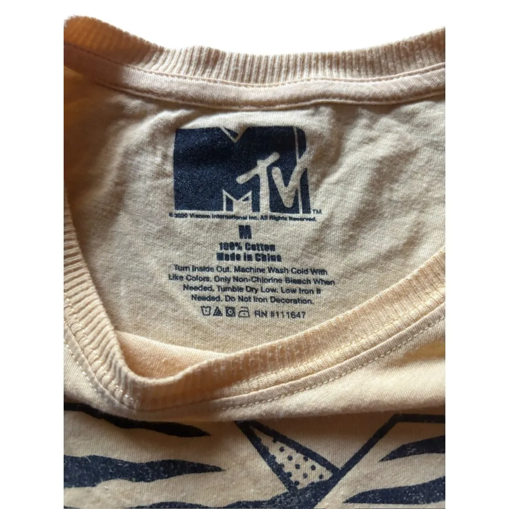 MTV Women's Yellow Crop Top Size M - Image 4