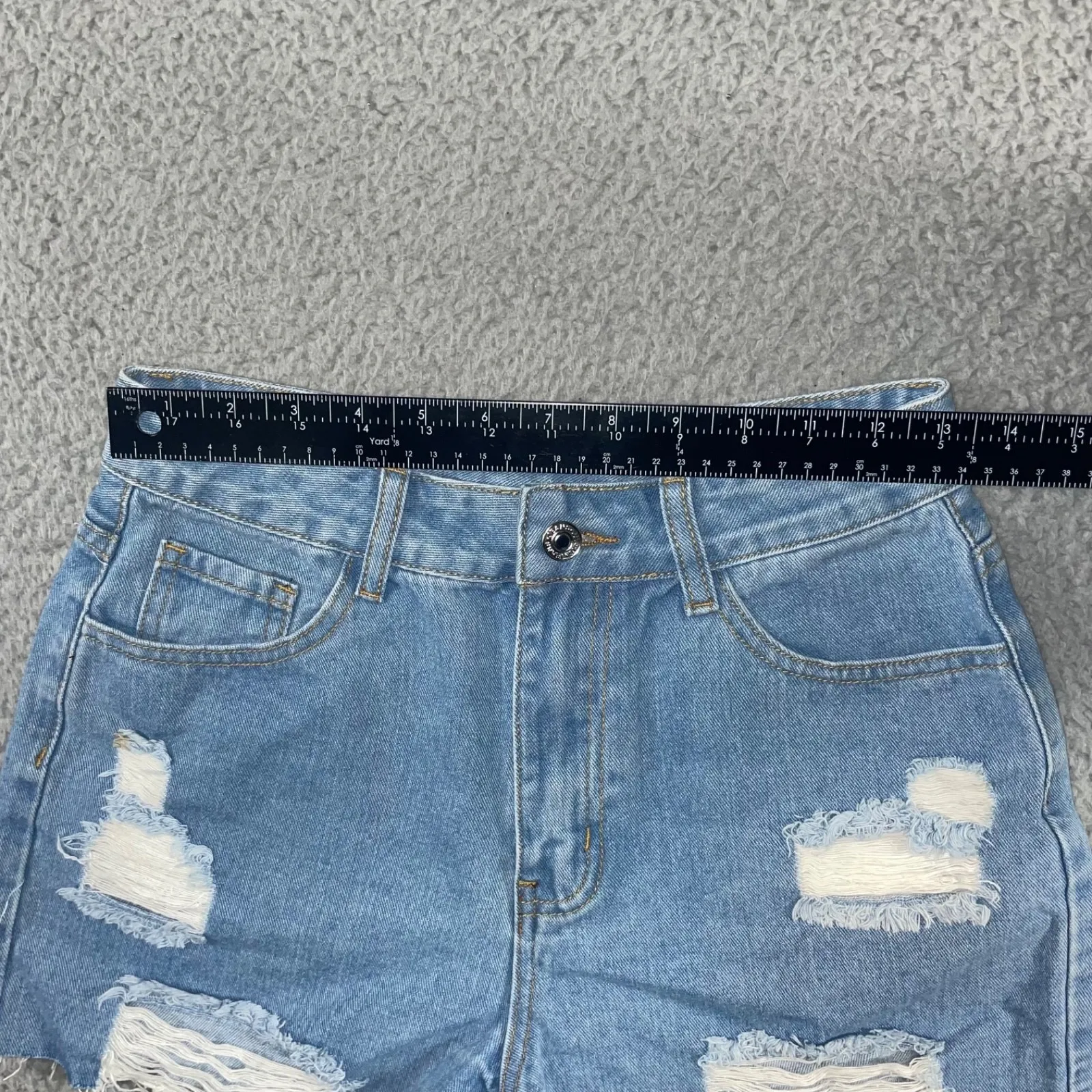 Women Distressed Shorts 26 High Rise Western Festival Cowgirl Rodeo Casual‎ - Image 3