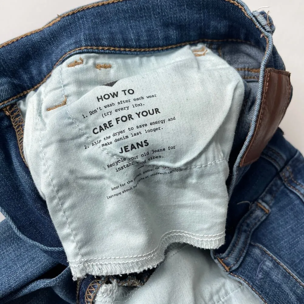 Madewell Tall 10" High Rise Roadtripper Supersoft Jeans Playford Wash 25 Tall - Image 7