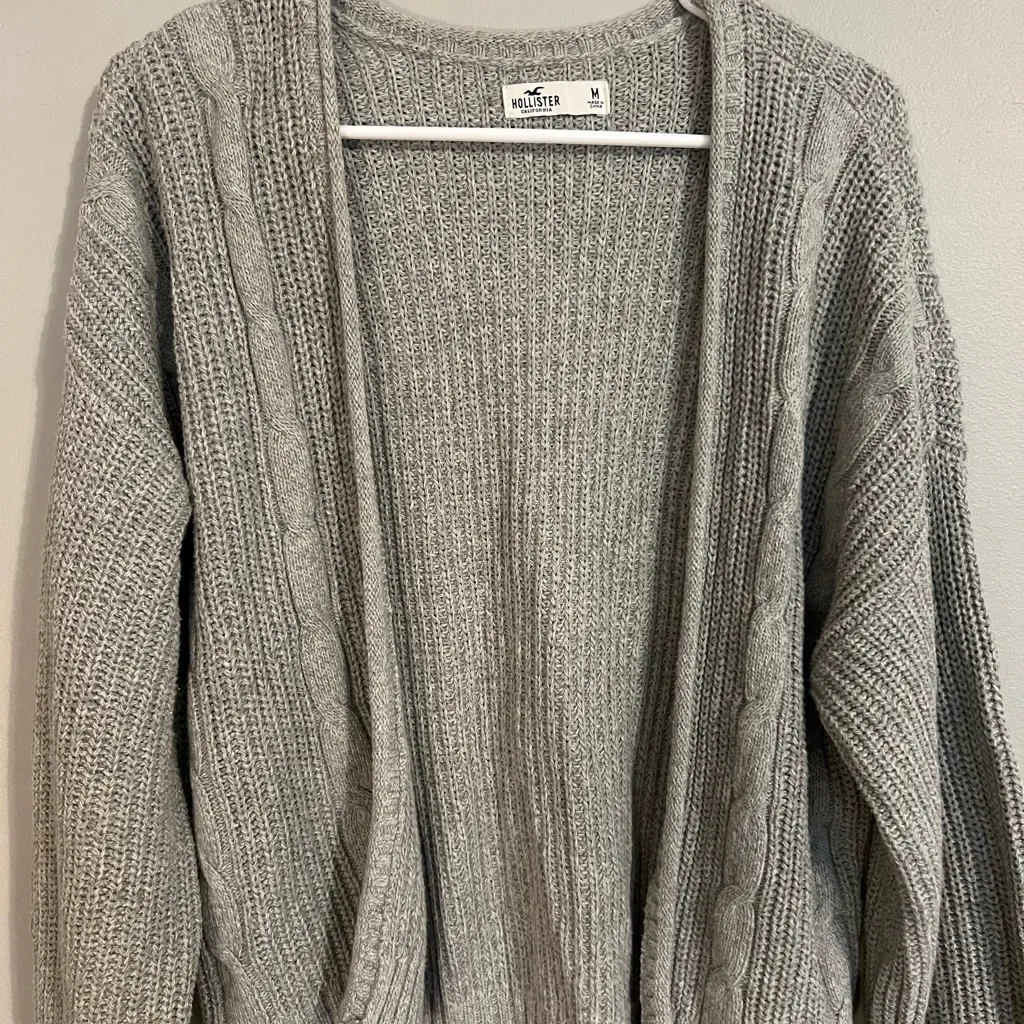 Hollister Gray Cardigan - Image 2
