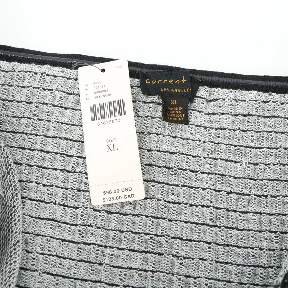 NWT Anthropologie Current Air Bow-Tie One-Shoulder Top XL Black Gold - Image 6