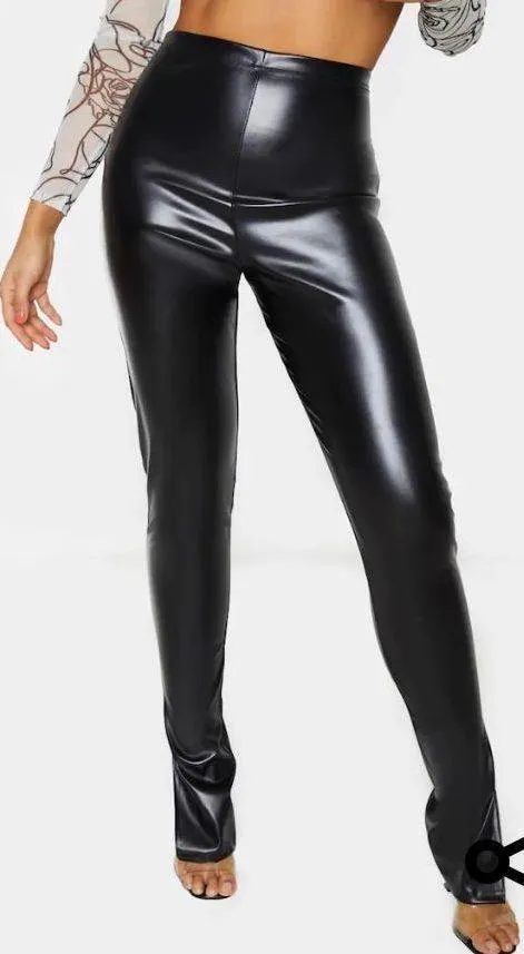 Pretty Little Thing PLT Tall Leather Pant - Image 2
