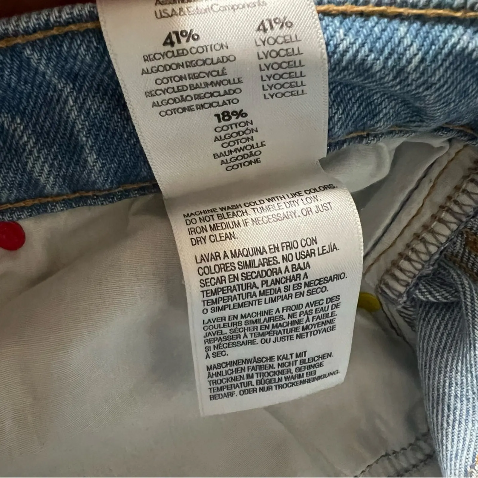 MOTHER The Down Low Sweet Tooth Skimp Jeans in All You Can Eat Light Blue NEW 28 - Image 12