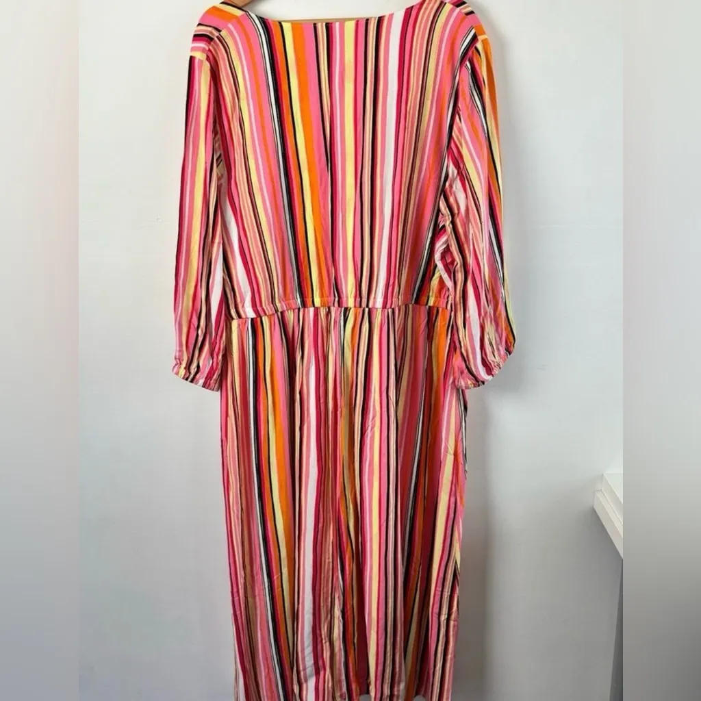 NWT Lane Bryant Button-Front Detail Dress Elastic Waist Womens Size 20 $89 - Image 6