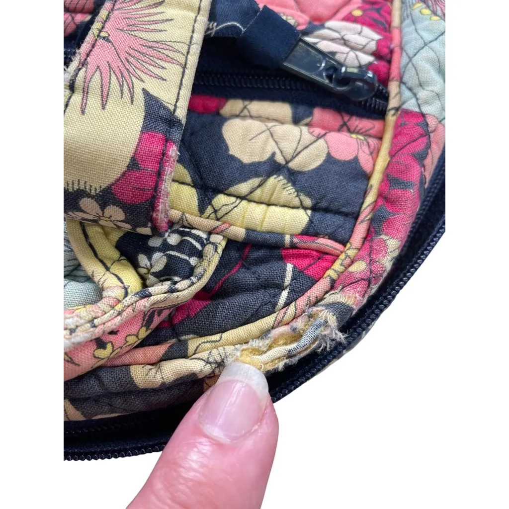 Vera Bradley Womens red yellow floral qilted Small Backpack SKU 8678 - Image 12