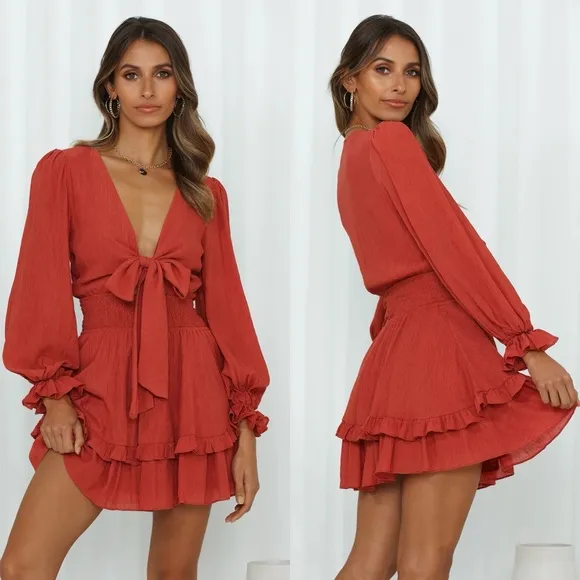 Hello Molly Lost Somebody Dress Rose. Size 8 (Large) - Image 2