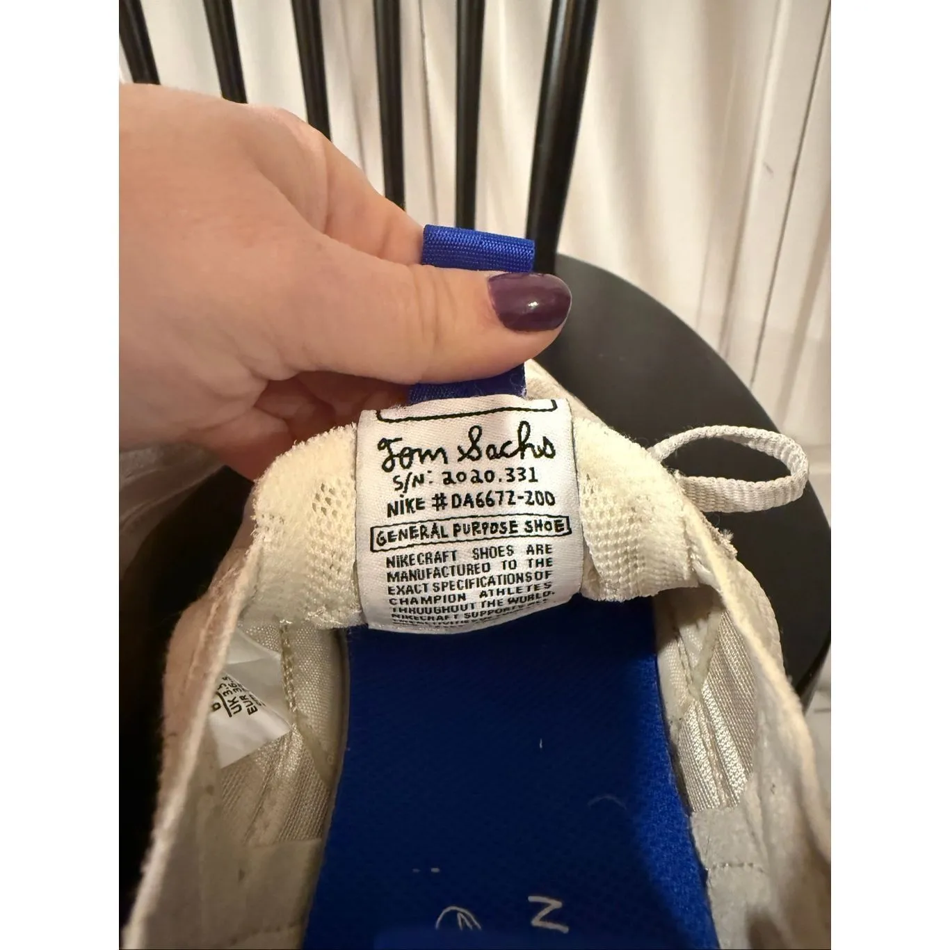 Nike X Thom Sachs general purpose neutral sneaker size 6 - Image 5